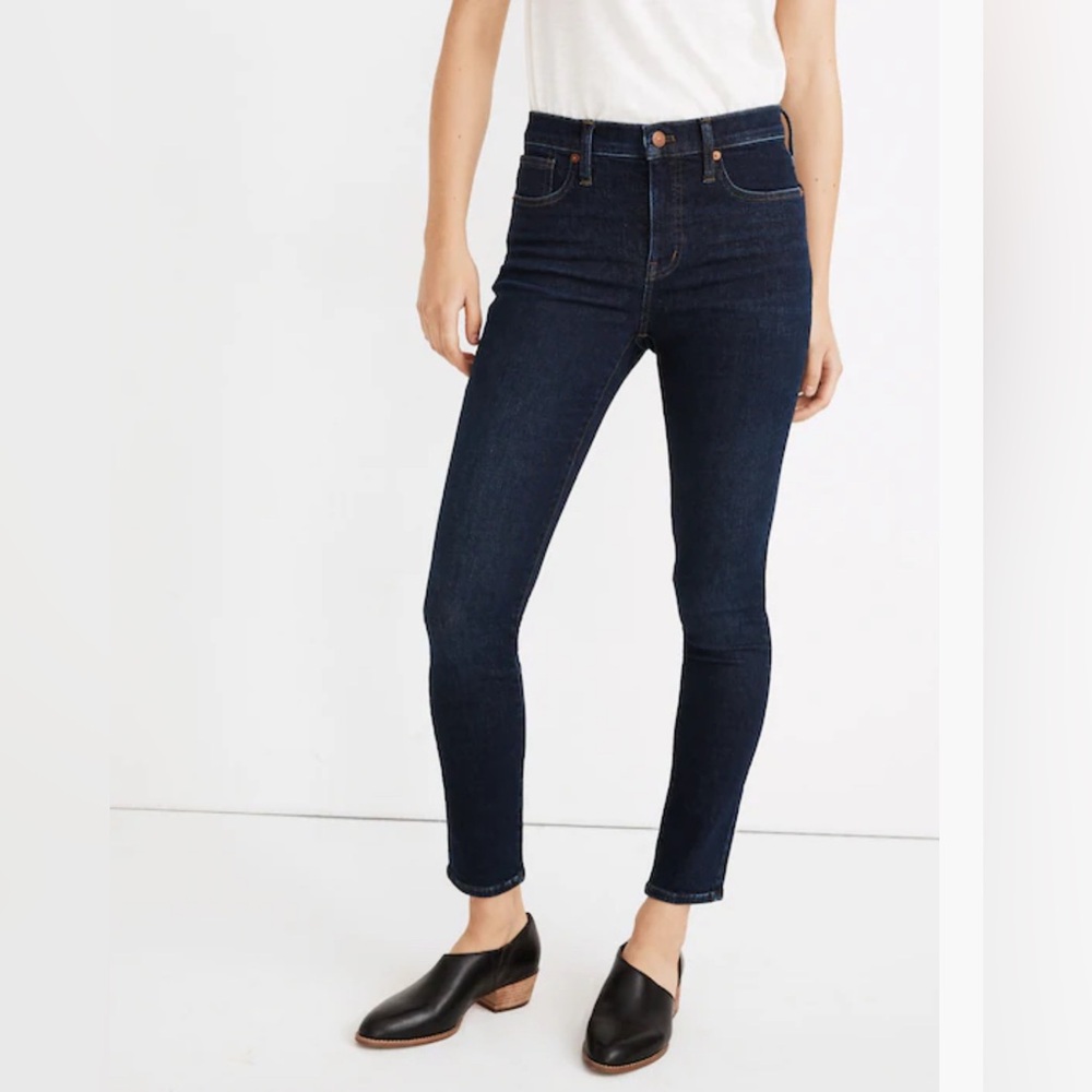 Madewell 9” Mid-Rise Skinny Jeans in Orland Wash- TENCEL Denim Edition